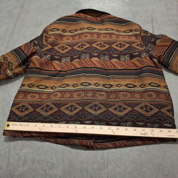 Vintage White Stag Ladies M Sweet Tea Southwestern Print Jacket - Picture 8 of 9
